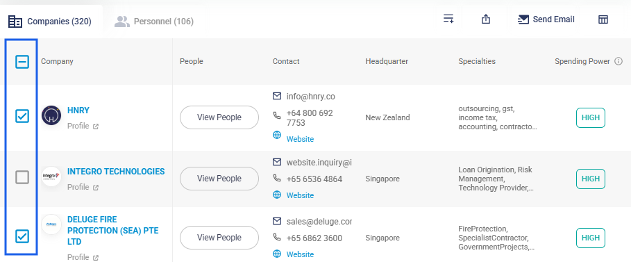 Step1:Review the records individually and select records by clicking on the checkbox.