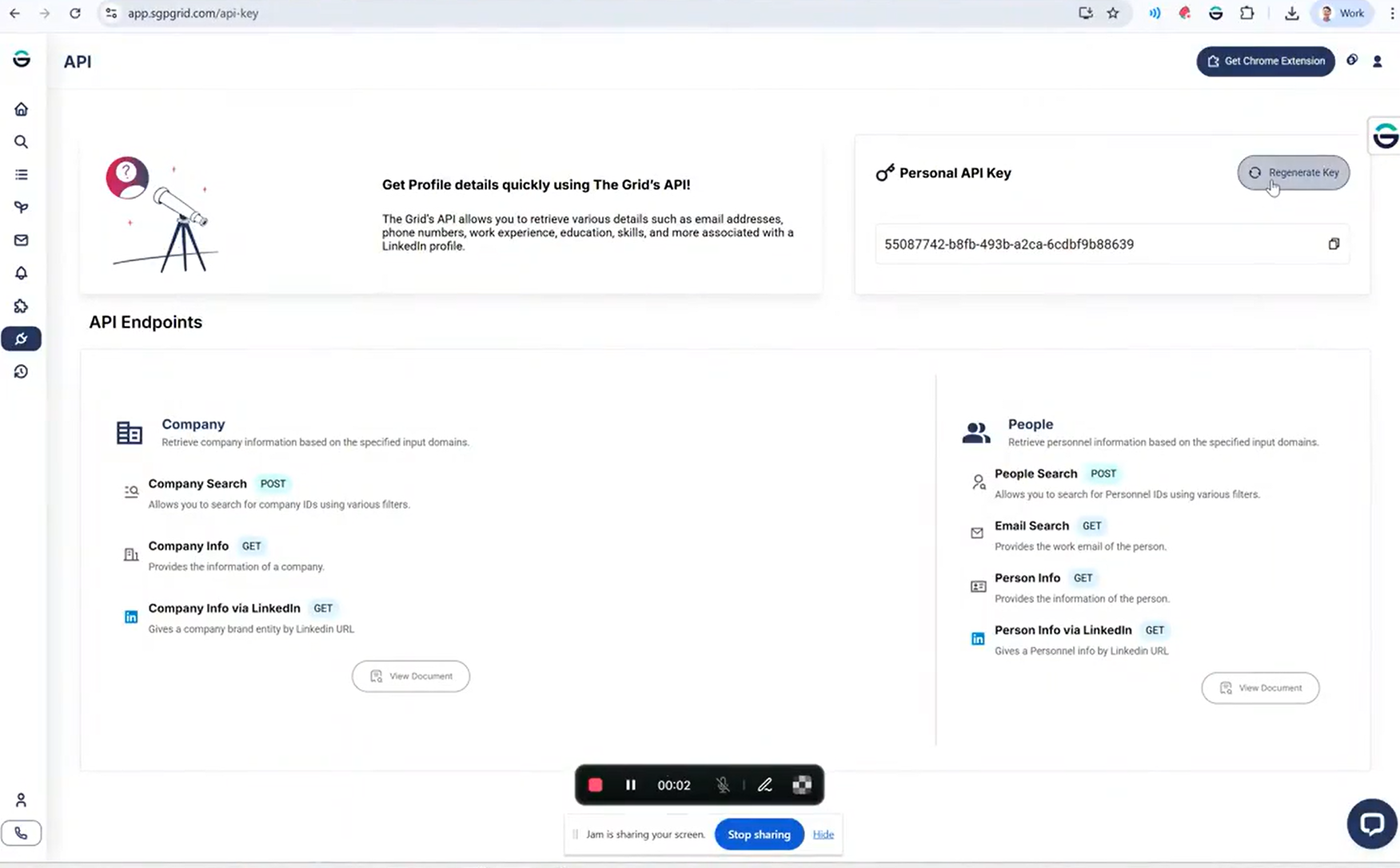 Step 1: Generate and copy your API key*