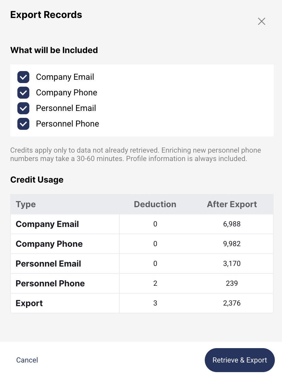 Export to CSV