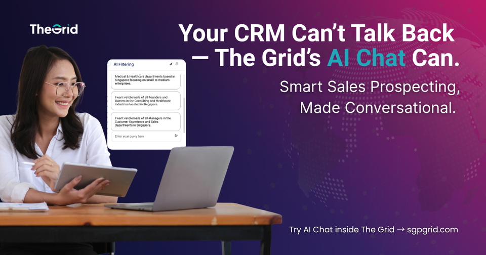 The Grid AI Chat for B2B sales prospecting, and conversational lead engagement.