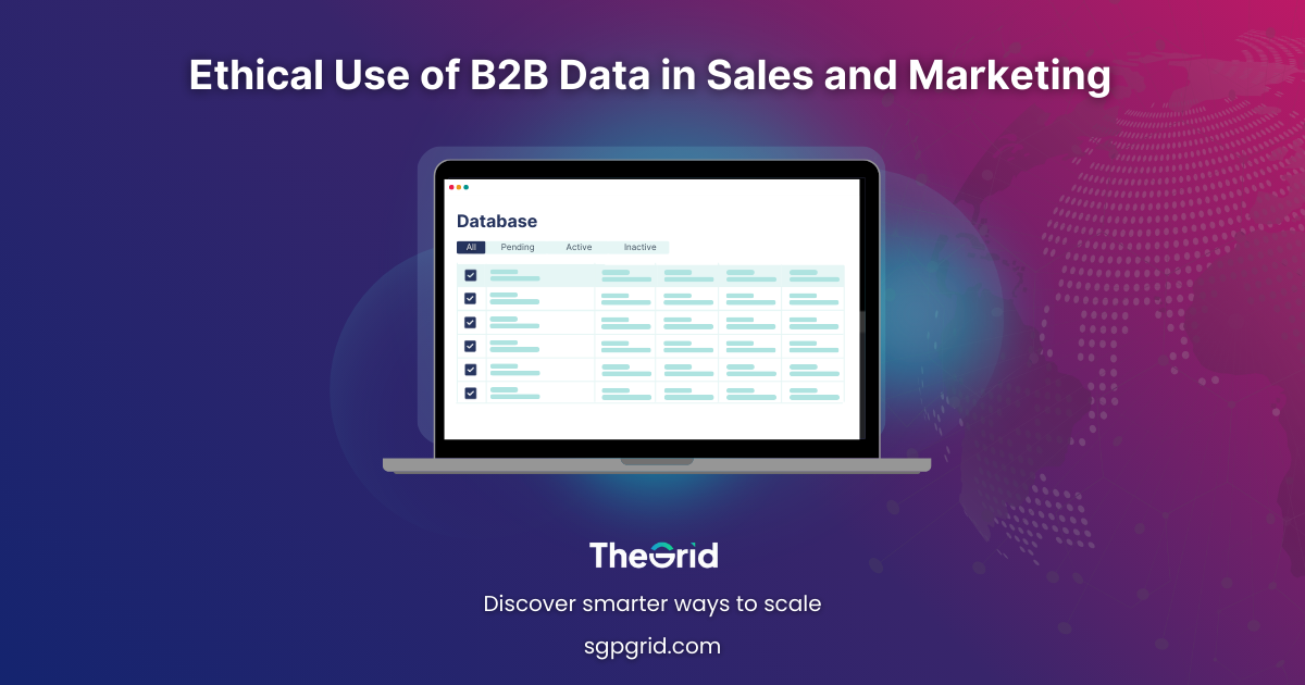 Ethical Use of B2B Data in Sales and Marketing